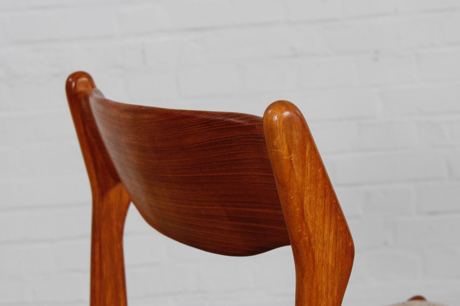 Ensemble de 2 chaises de salle à manger en teck danois design danois vintage