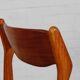 2er Set dänische Teakholz Esszimmerstühle danish design Vintage
