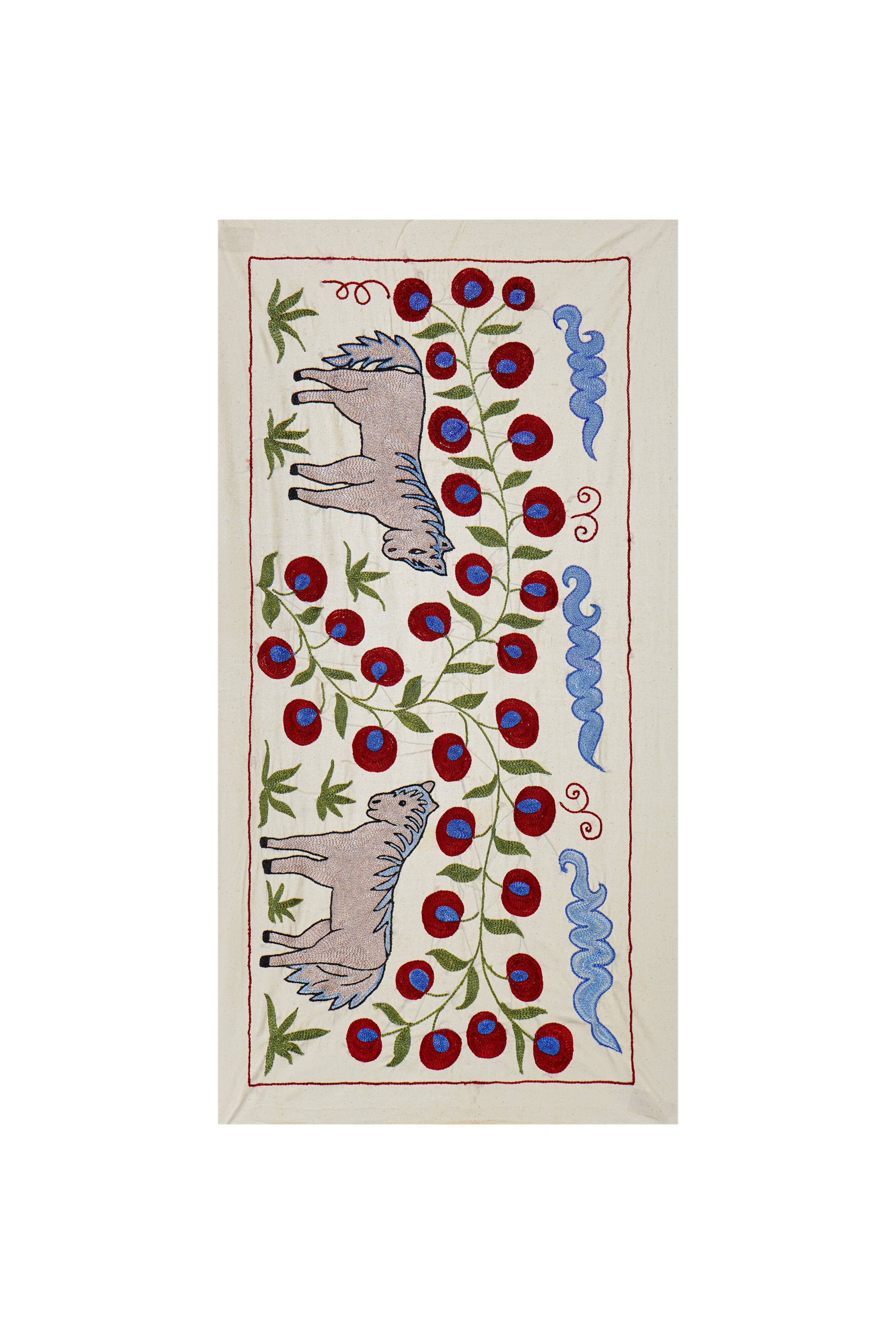 Vintage Turkish rug, hand-knotted, 50x92cm.