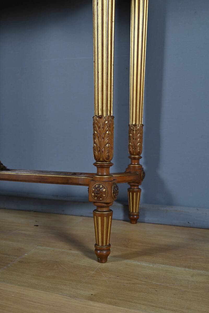 Console en acajou, style Louis XVI – 2ème moitié XIXe