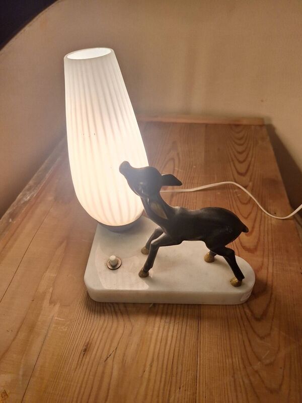 Lampe de chevet vintage avec bambi