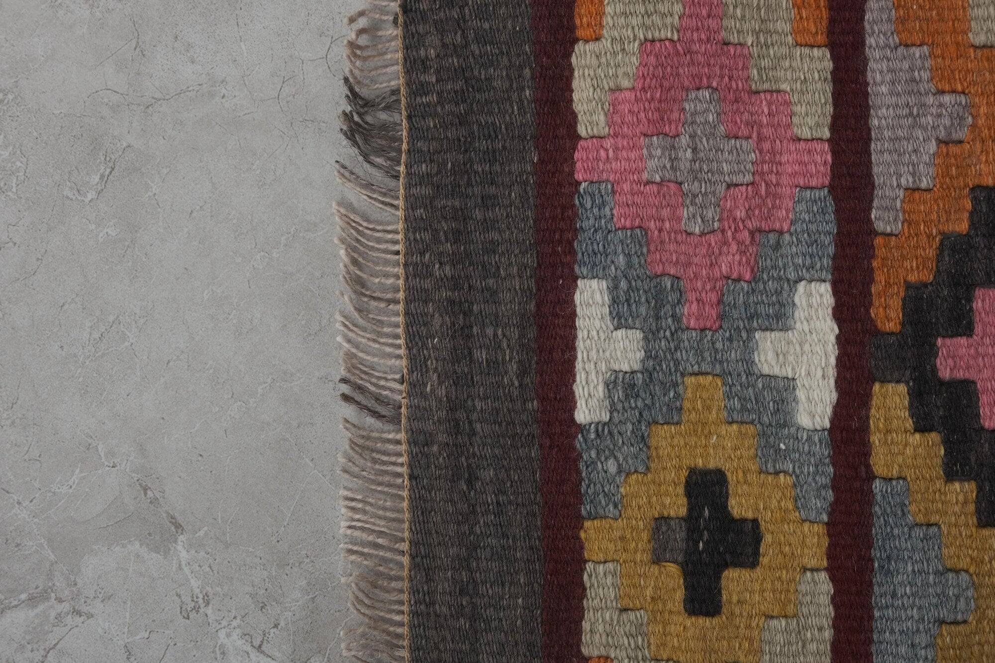 Vintage Turkish hallway rug 77x454 cm