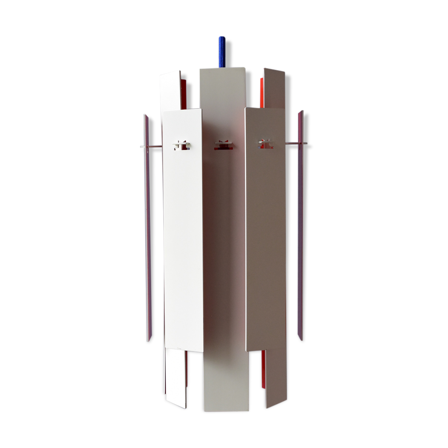 Cocktail Pendant by Henning Rehhof for Fog & Mørup in Red and White, 1970s