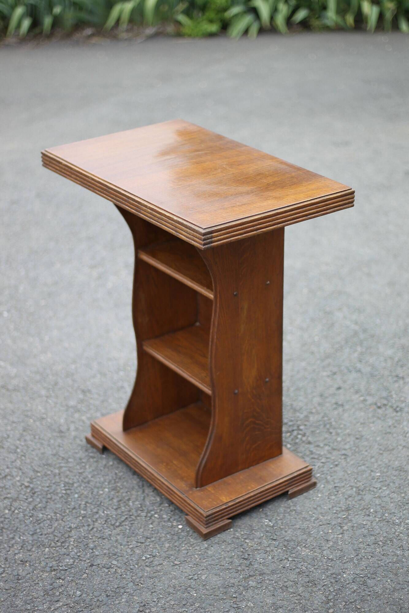 Vintage wooden furniture, wooden console, altar, end table, desk