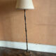 Patinated brass floor lamp — Louis XV style