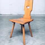 Vintage Belgian Brutalist Pub Café Chair Set by Torck, 1960s, Set of 4