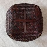 Japanese woven bamboo basket