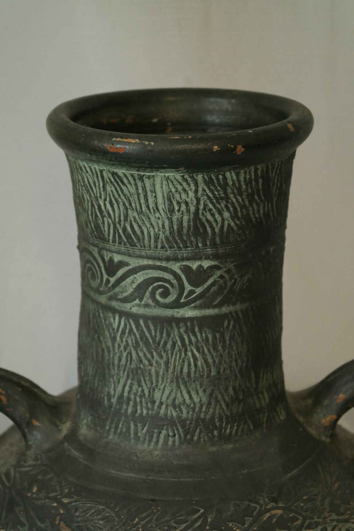 Antique style terracotta water jar, 20th century, Spain