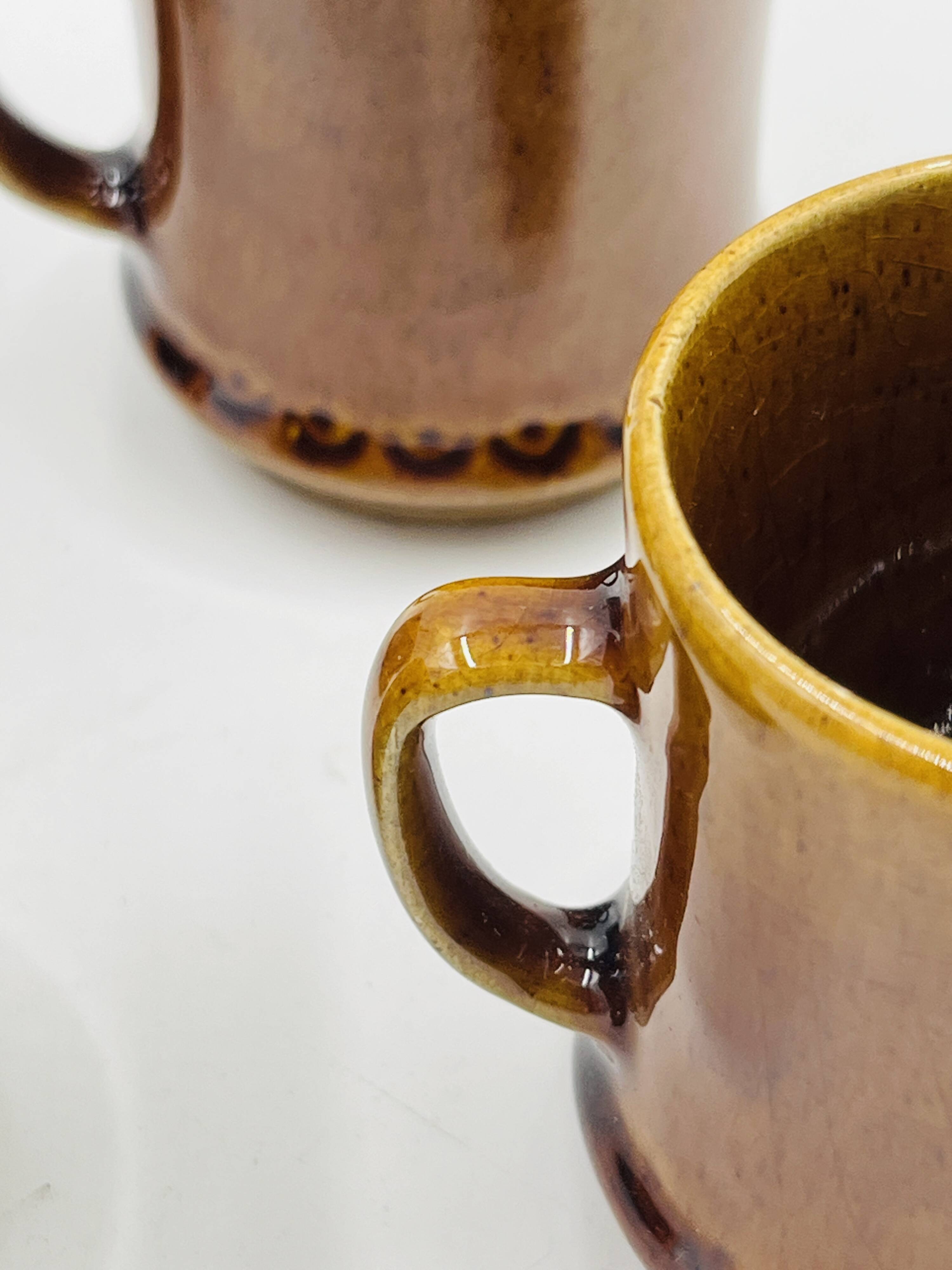 Lot of 4 Espresso Cups Deco Hälsingborg Bari 15/1 Brown