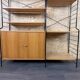 1960s 1970s Ash Shelving System Wall Unit from WHB Germany
