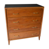 Chest of drawers 60s 4 drawers blond oak