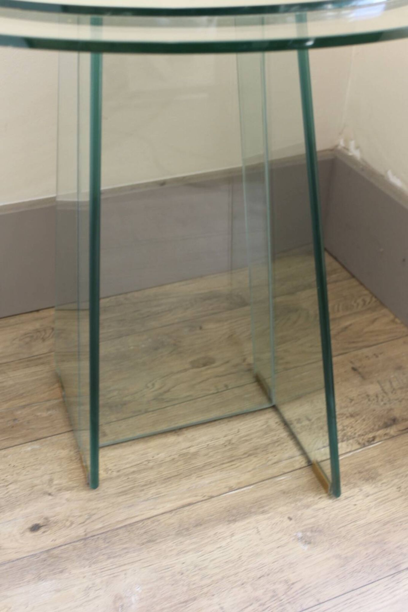 Glass gueridon, 1970