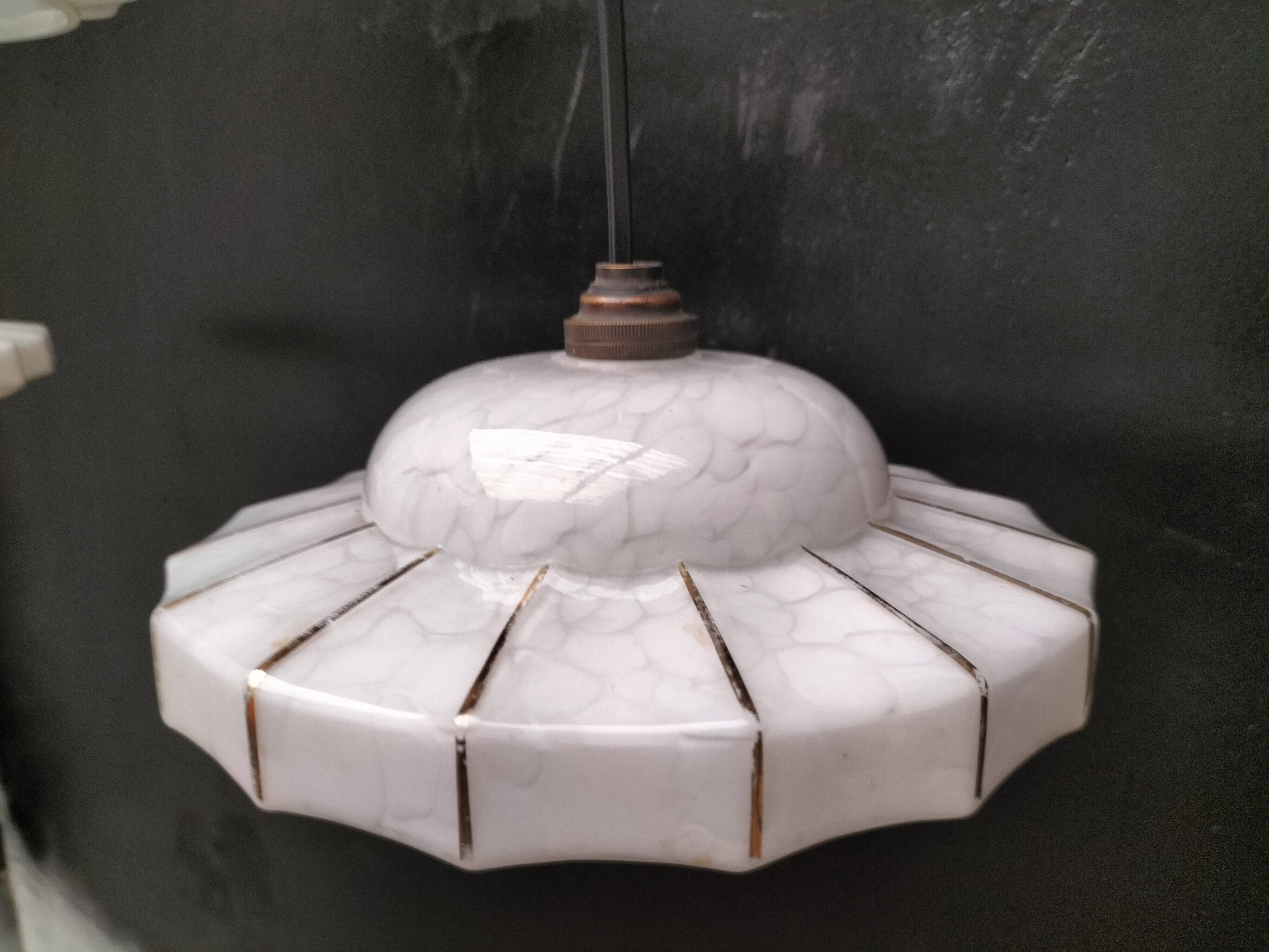 Opaline pendant lights