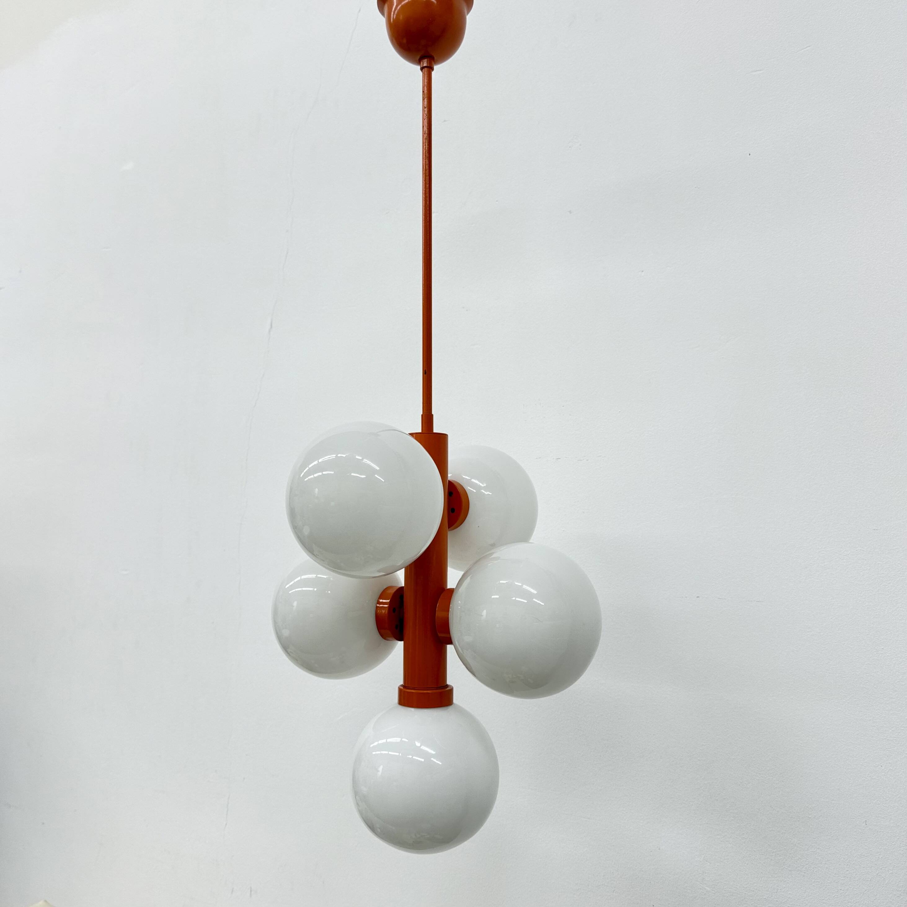 Mid-century atomic sputnik pendant lamp , 1970s