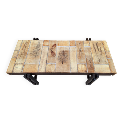 Roger CAPRON table basse  herbier