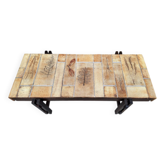 Roger CAPRON table basse  herbier
