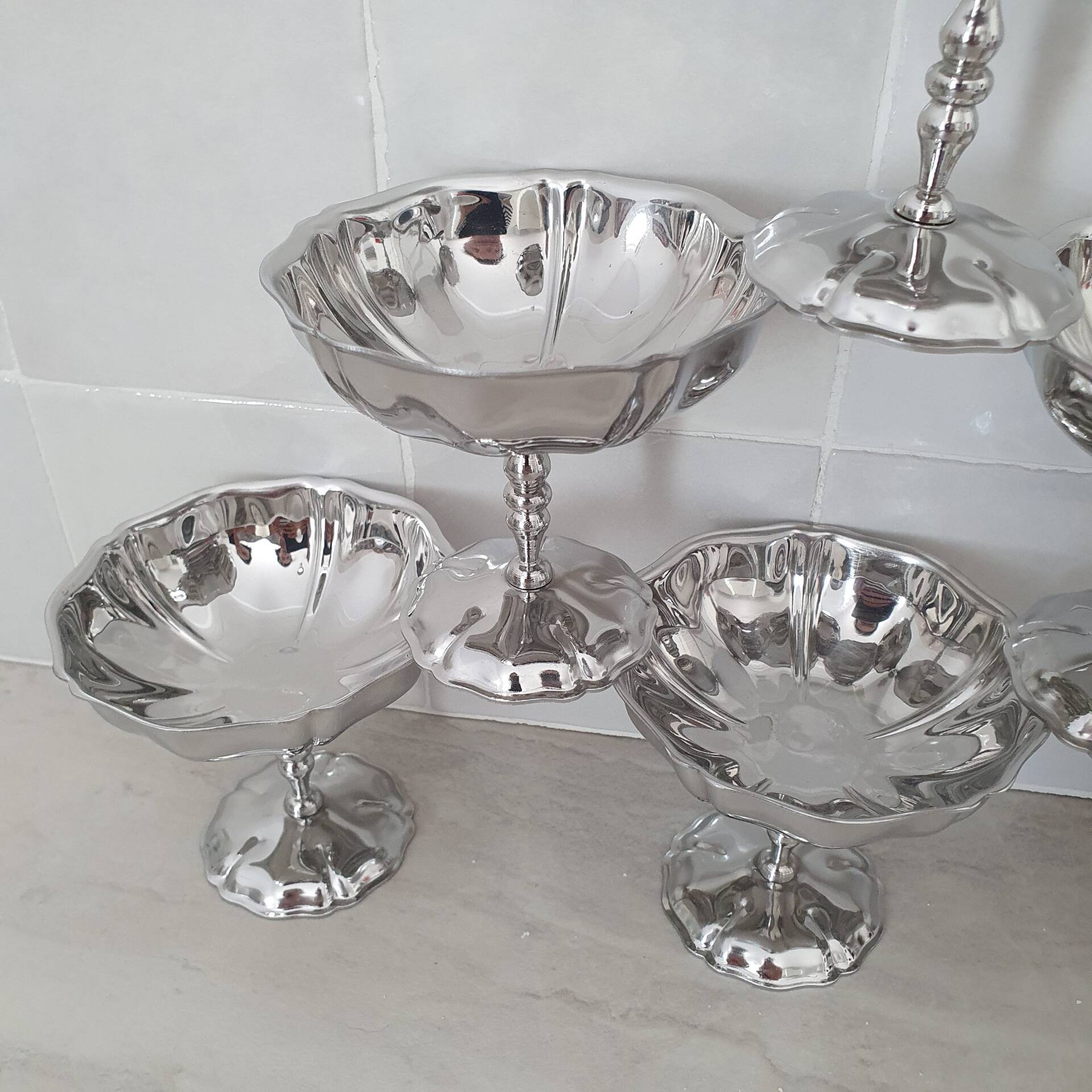Coupes à dessert glace en inox