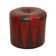Round Vintage Pouf Brown Red Two-tone Skai Sixties