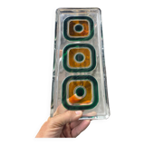 Set of three Walther kristallglas serving dishes from the 60s