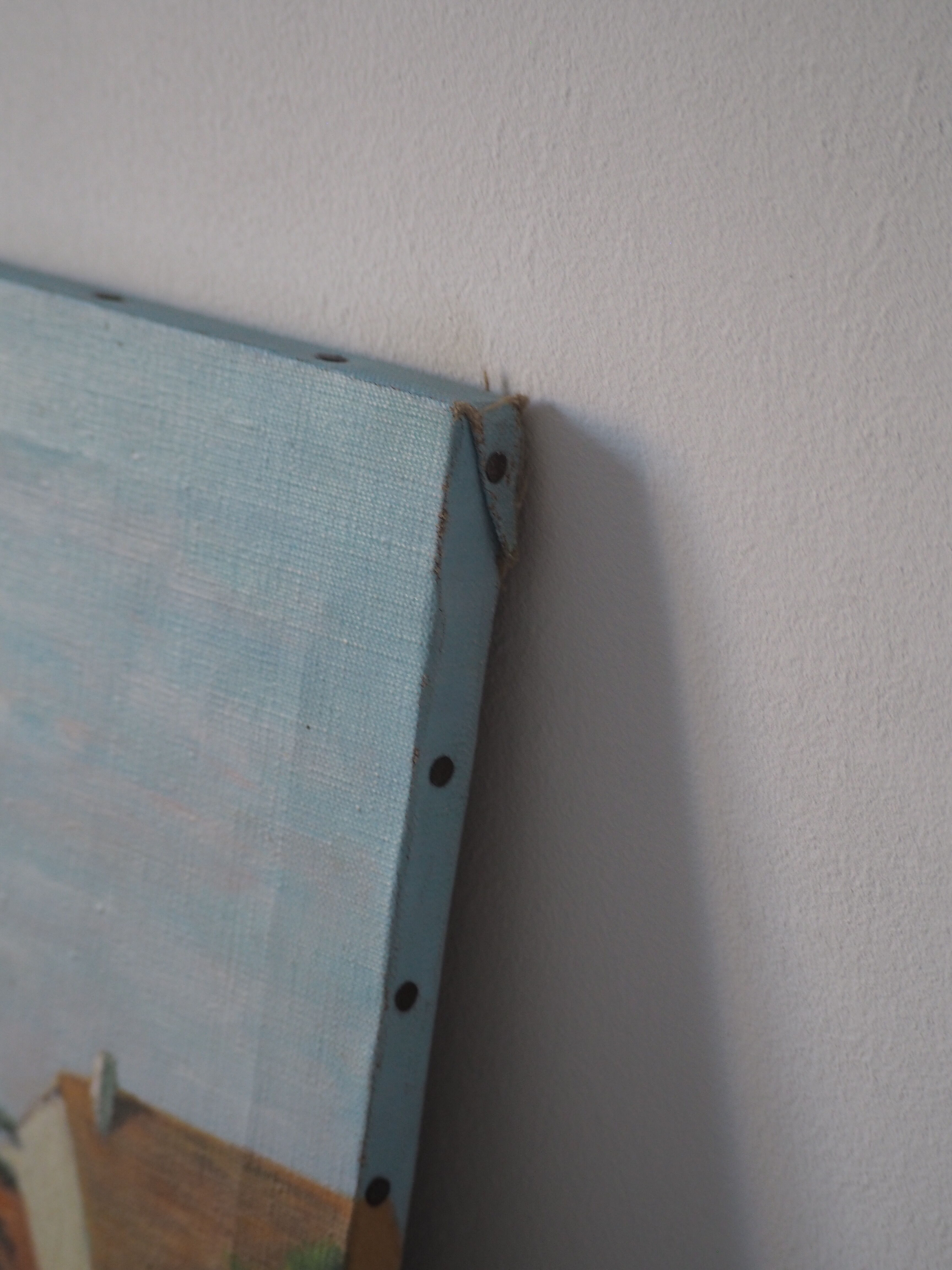 Oil on landscape canvas