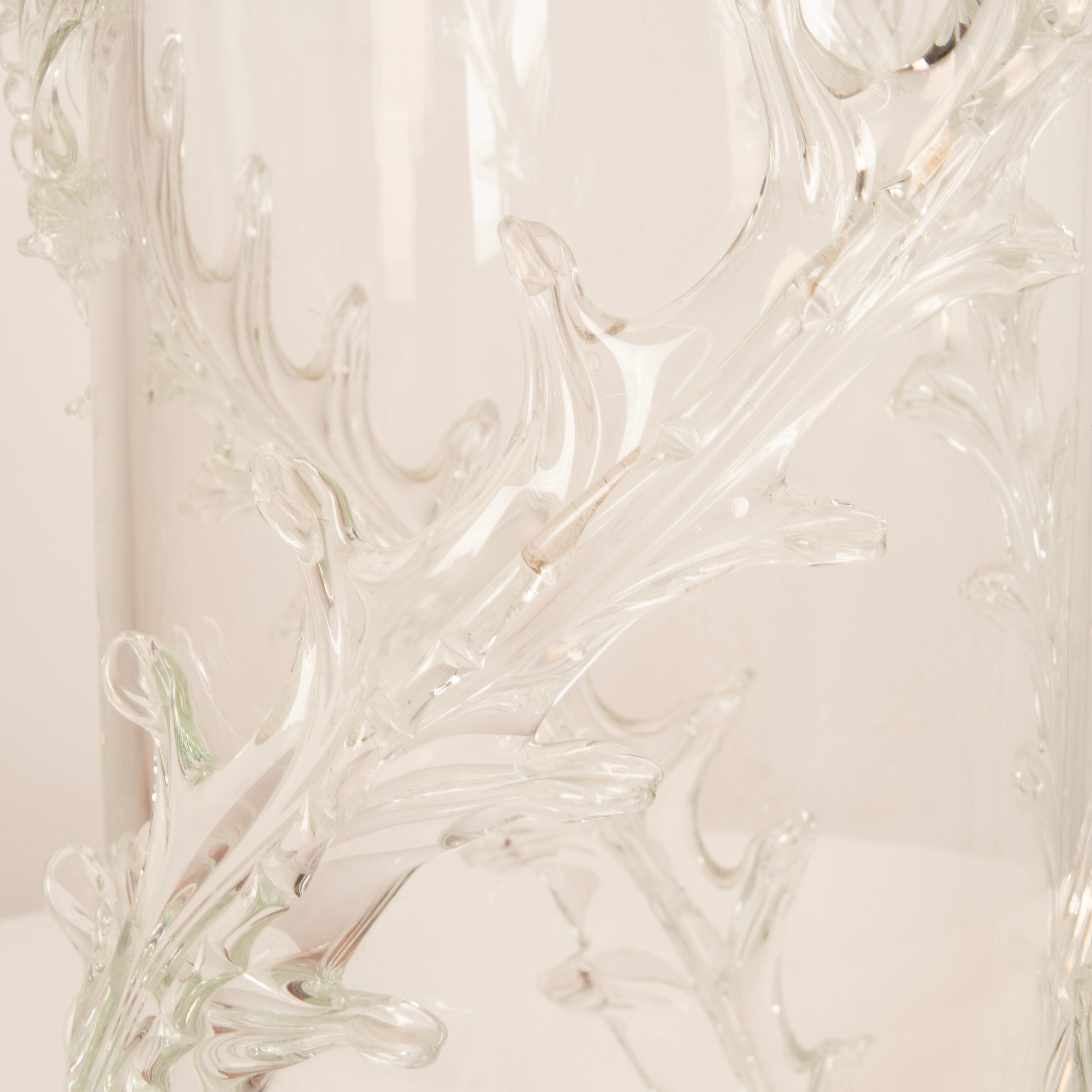 Rare monumental Piumato vase by Barovier & Toso, 1940s