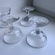 Set of 4 glasses / liquor cups in molded glass 20s