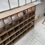 Meuble de métier pin à cases XL 250cm