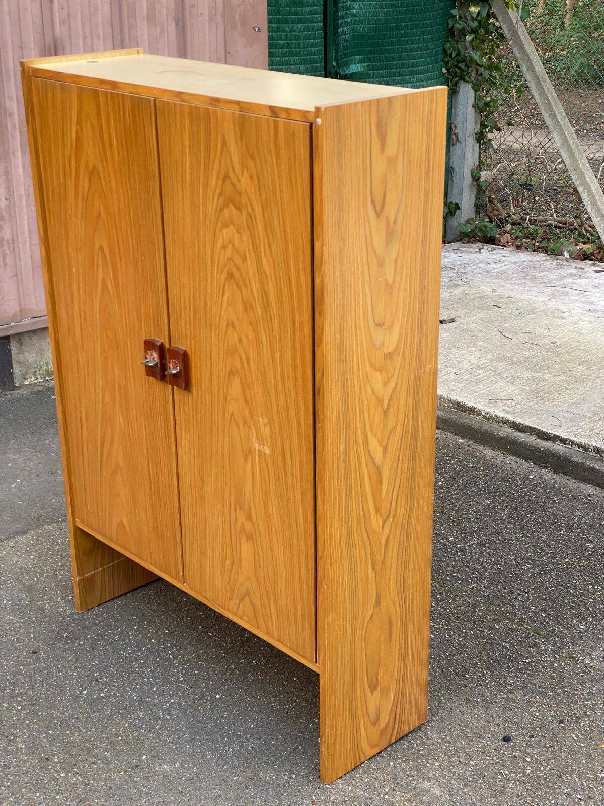 Small Scandinavian oak wardrobe from the 1970s.