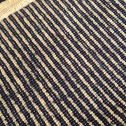 Vintage blue Space Age carpet from the 1970s in long pile wool.