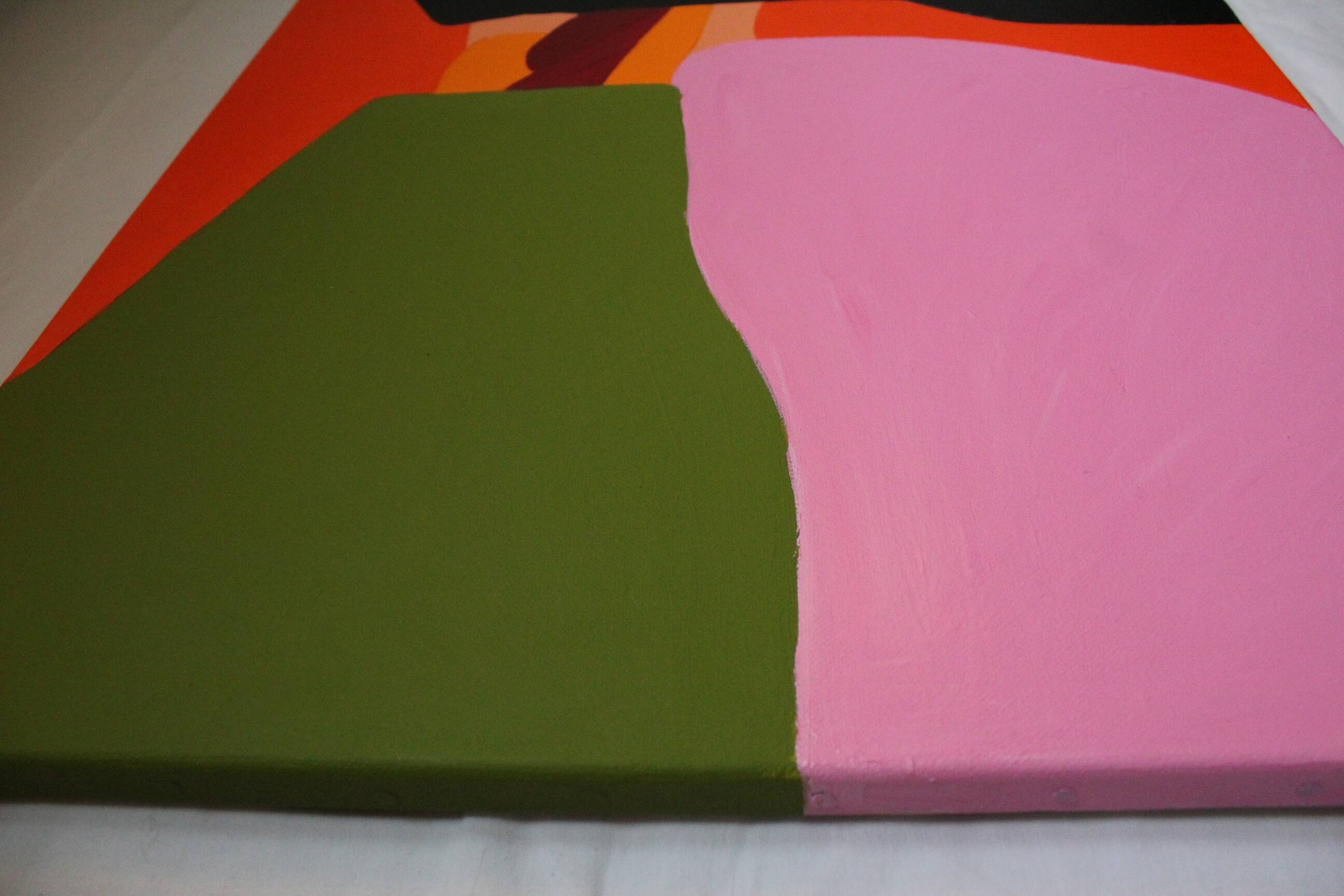 Original painting Orange composition CC 05 by Bodasca