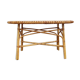 Table basse en rotin années 50