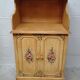 Paire de meubles vintage en bois décor floral