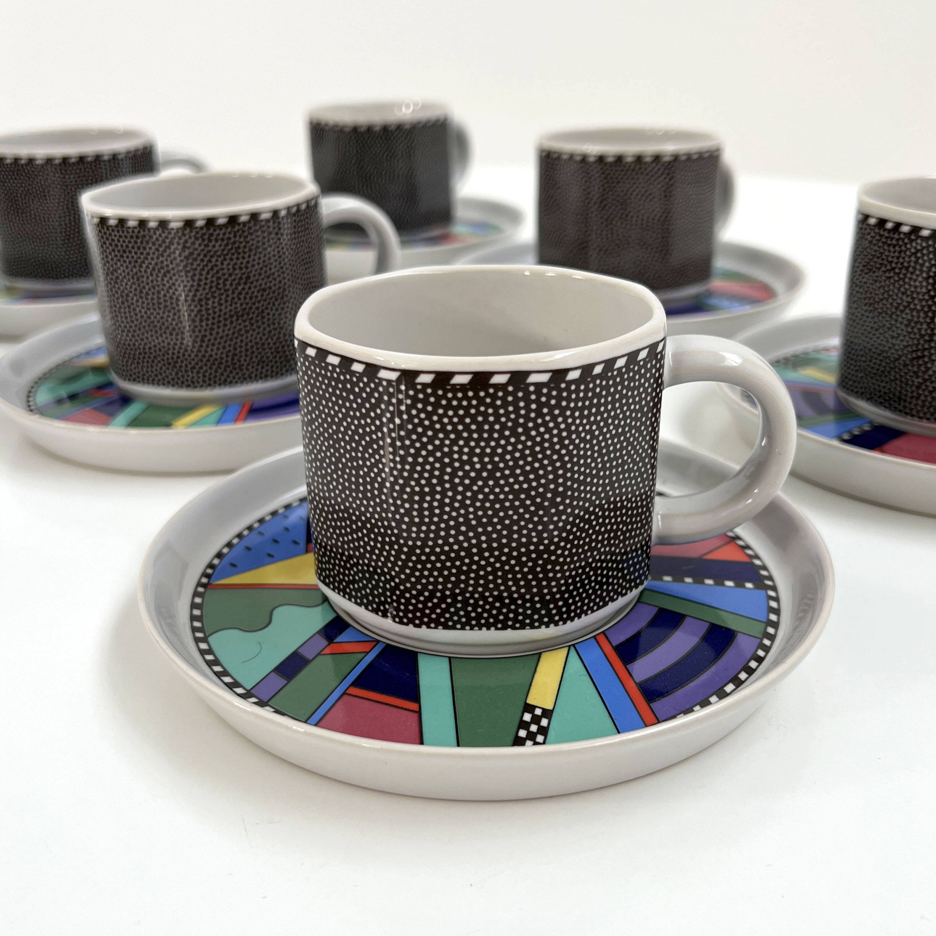 Tea service Scenario Metropol by Barbara Brenner for Rosenthal, 1990