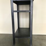 Console table riveted metal 1940 industrial
