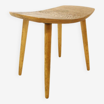 Tabouret scandinave en chêne, Edsbyverken, Suède, 1960