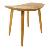 Tabouret scandinave en chêne, Edsbyverken, Suède, 1960