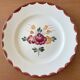 6 antique Longchamp earthenware dessert plates