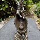 Silver bird fountain Art Nouveau