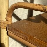 Removable wall shelf in rattan – 1960s vintage