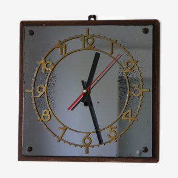 Clock 1940 brass mirror