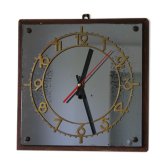 Clock 1940 brass mirror