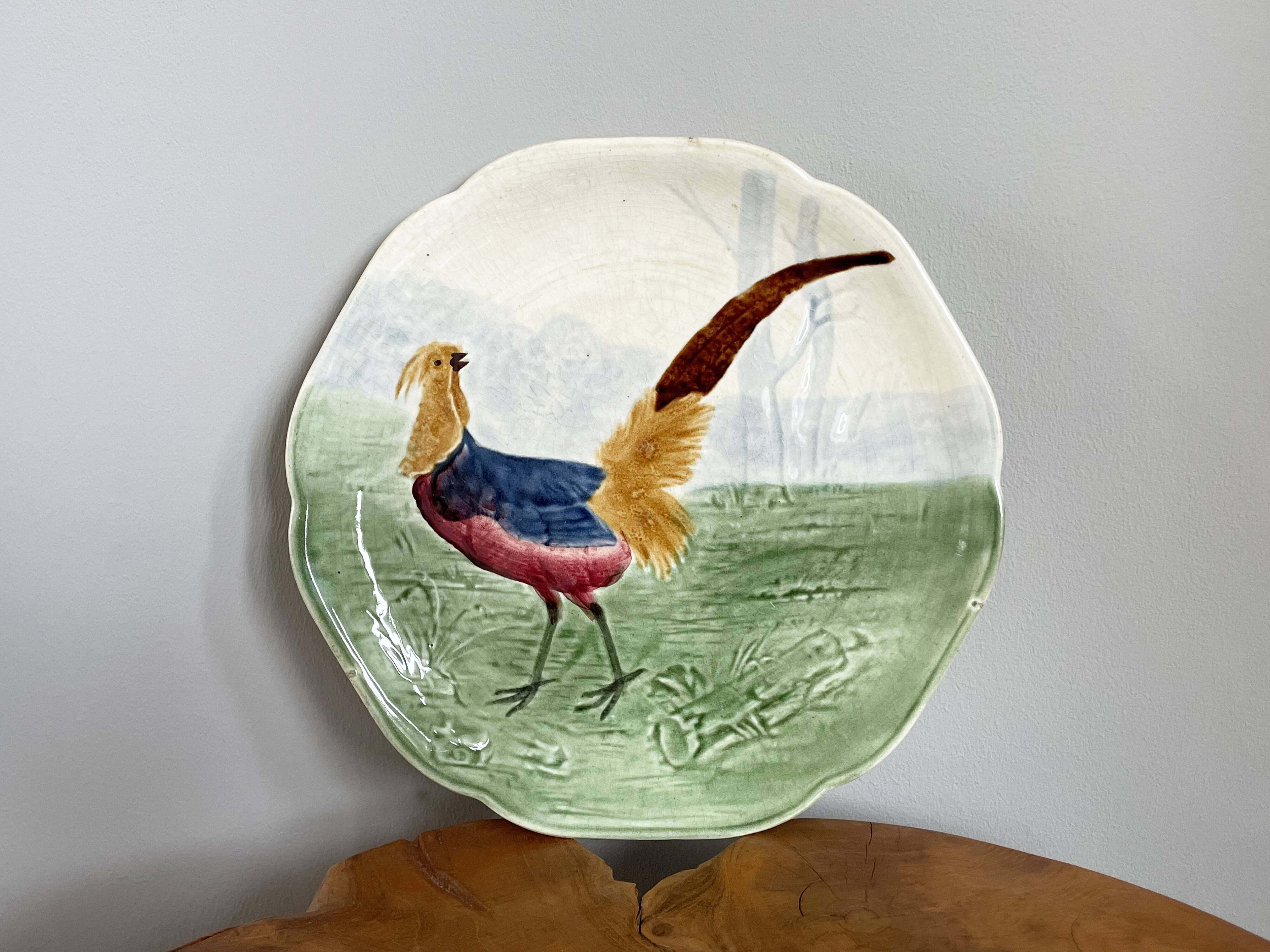 Assiette Choisy Le Roi Majolique du 19ème siècle