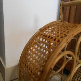 Rattan bottle holder