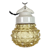 Vintage White Porcelain Pendant Light, 1970s