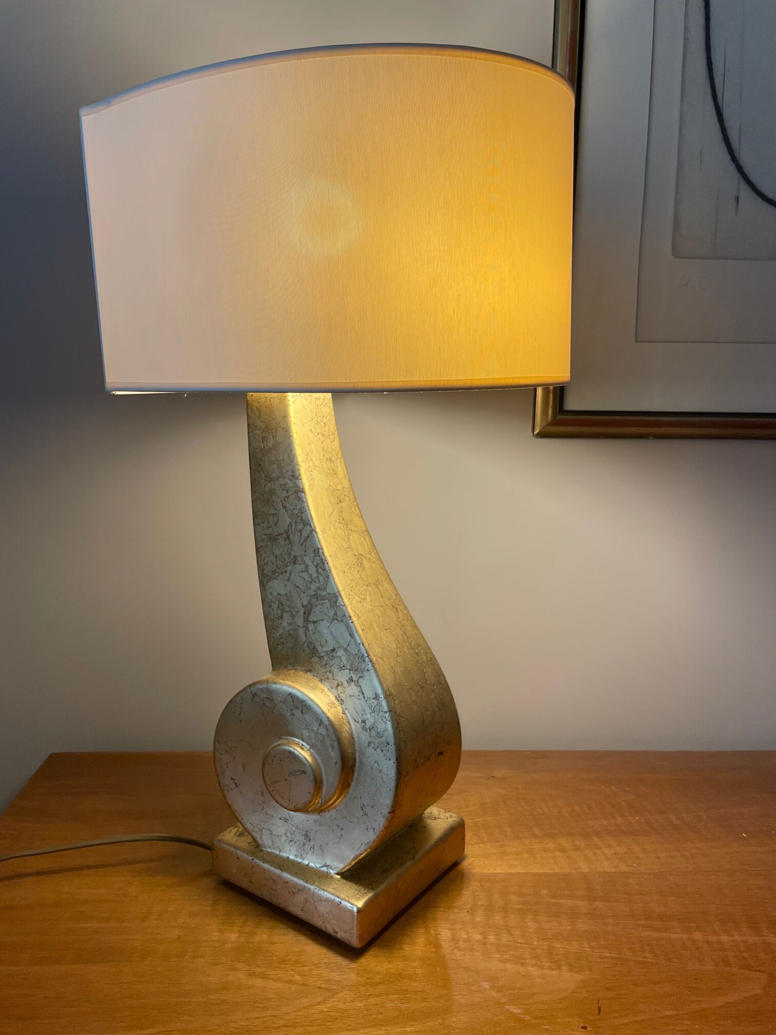 Homemade lamp the dolphin