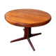 Scandinavian type extendable round table in teak and teak veneer year 1960