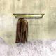 Vintage wall coat rack
