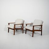 Pair of Danish teak armchairs