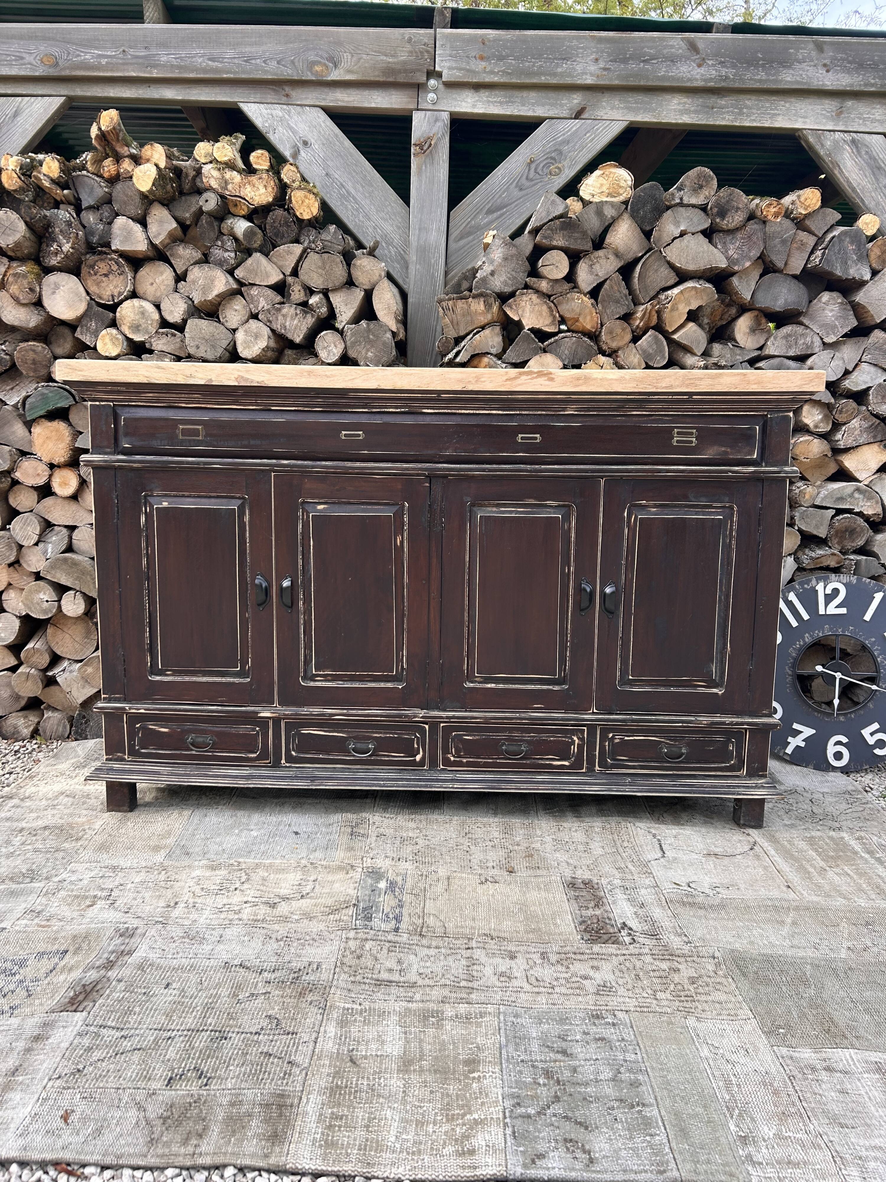 Meuble métier massif ébèné