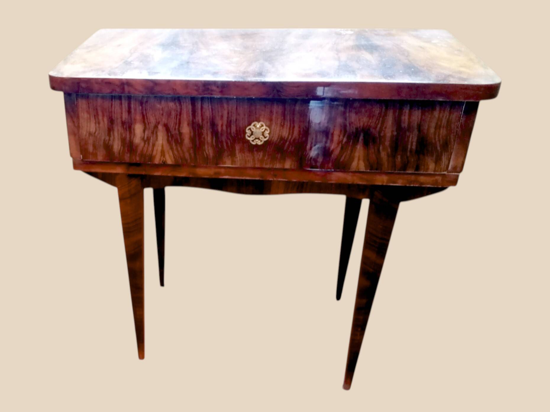 Armoire et Table de Chevet en Bois Laqué vintage - Ateliers Jacquelin